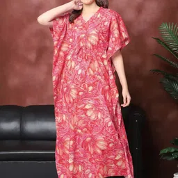 Claura Printed Maxi Nightdress-image-84