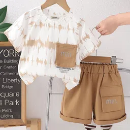 INCLUD Boys Printed Short Sleeves T-shirt With Shorts-image-65