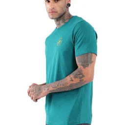 WROGN Men Typography Printed Round Neck Cotton Slim Fit T-Shirt-image-17