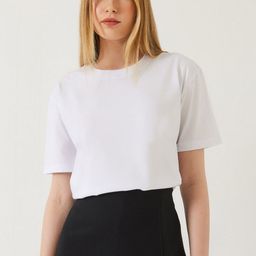 BIANCO LUCCI Women Colourblocked Drop-Shoulder Sleeves T-shirt-image-64