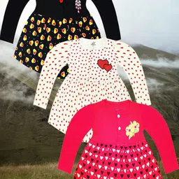 KidzzCart Polka Dot Print Fit & Flare Dress-picture-41
