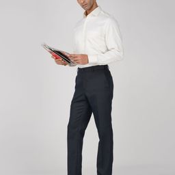 FASHION FORMAL Men Classic Fit Spread Collar Solid Cotton Formal Shirt-picture-31