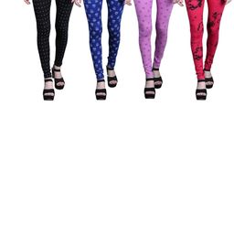 Tik Tok WEARS Girls Magenta Churidar Length Leggings-picture-13