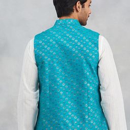 Fabindia Block Printed Nehru Jacket image 3