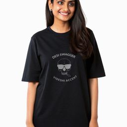 Letshandcraft Women Graphic Printed Round Neck Cotton Oversized T-shirt-image-48