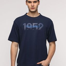 Crocodile Men Typography Printed Round Neck Cotton Oversized T-Shirt-image-99