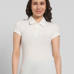 AMERICAN EAGLE OUTFITTERS Women Polo Collar Pockets Slim Fit T-shirt-image-46