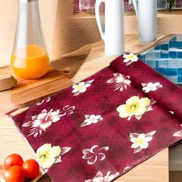 Aura Red Set of 1 Water Resistant Shelf Liner Organisers-11