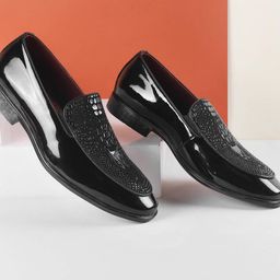 Metro Men Leather Formal Slip-On Shoes-image-29