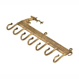 IndianShelf Gold Toned Reindeer Brass Wall Hooks-image-34