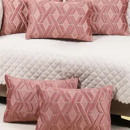 Rectangle Velvet Cushion Cover, Set of 5 Piece-picture-26