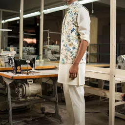 Project Bandi Men Regular Kurta with Pyjamas image 3