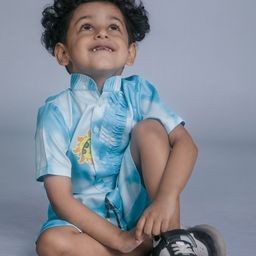BAYA COUTURE Boys Dyed Shirt with Shorts-image-35