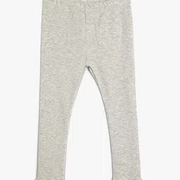 Koton Solid Girls Knitted Ankle-Length Leggings-image-56