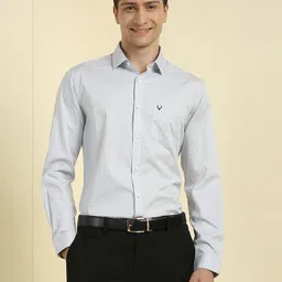 Allen Solly Men Spread Collar Geometric Printed Cotton Slim Fit Formal Shirts-image-65