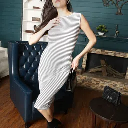 StyleCast X SERA Striped Bodycon Midi Dress-image-46