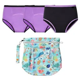 SuperBottoms Pack Of 3 Women High Rise Period Briefs-image-77