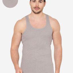 GROVERSONS Paris BeautyPack Of 2 Cotton Basic Vests RIB-VEST-GREY-GREY-S-PO2-image-28