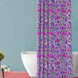 ArtzFolio Purple & Blue Printed Waterproof Shower Curtain-image-115