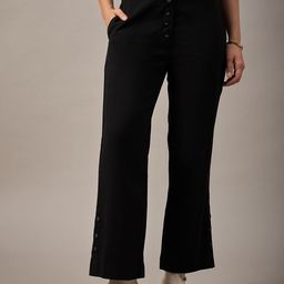 R.Code by The Roadster Life Co. Women Wide Leg Mid-Rise Trousers-image-55