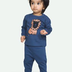 ariel Kids Pack Of 2 Self Design Pure Cotton Sweatshirt With Joggers-21