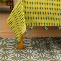 FREEDOM TREE Code Shadow Lime Green & Blue Self-Designed Double Bedcover image 4