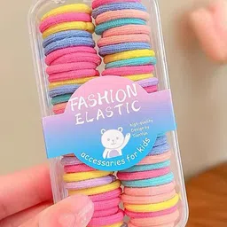 Radhya Accessories Women Solid Finger Sized Hairties Pack of 60-image-56