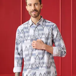 VALEN CLUB Men Printed Casual Shirt-picture-5