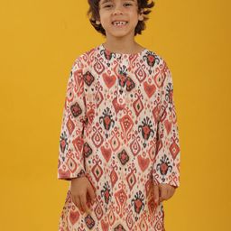 Anthrilo Boys Ethnic Motifs Printed Festive Cotton Straight Kurta-picture-34