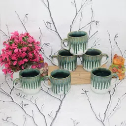 laghima jadon Multicoloured Ceramic Cups and Mugs Set of-12