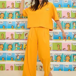 Sweet Dreams Women Cartoon Characters Printed Top Pyjamas Night suit-image-64