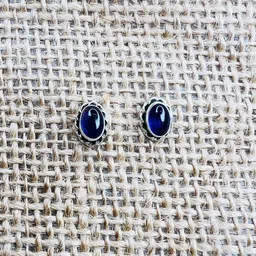 Arte Jewels Sterling Silver Tourmaline Studded Contemporary Studs-image-71