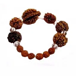 Divine souvenirs Unisex Wooden Rudhraksh Beaded Elasticated Bracelet-28