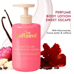 MCaffeine Sweet Escape Perfume Body Lotion With Niacinamide & Cocoa Butter Fruity Floral Fragrance-picture-22