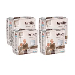 Lyfcare Set Of 4 Classic Adult Pull Up Diaper Pants - M - 10 Pieces Each-image-65