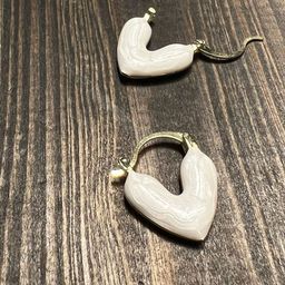 PolluxCraft Gold-Plated Korean Heart Shaped Drop Earrings-45