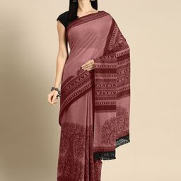 BUTA BUTI Ethnic Motifs Printed Pure Cotton Saree-image-85