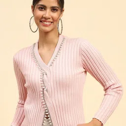 Global Republic Women Crop Pullover with Embellished Detail-image-21