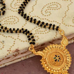 MEMOIR Gold-Plated Beaded Mangalsutra-image-98