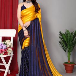 Moda Rapido Striped Satin Ready to Wear Saree-image-39
