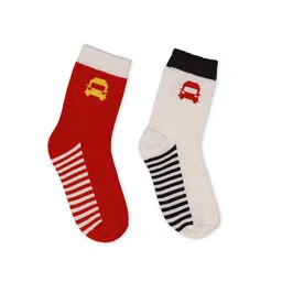 mothercare Infant Boys Pack Of 2 Printed Cotton Above Ankle Length Socks-33