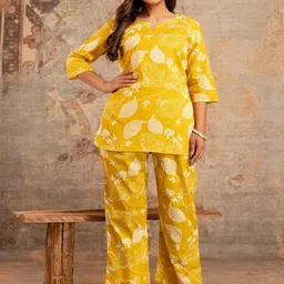 FASHION CLOUD Women Pure Cotton Printed Night suit-picture-13