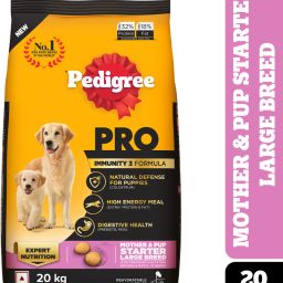 PRO Starter Large Breed, Expert Nutrition for Mothers & Pups (3-12 Weeks) 20 kg Dry New Born Dog Food-23