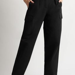 Reebok Women Regular Fit Mid-Rise Cotton Cargos-image-1