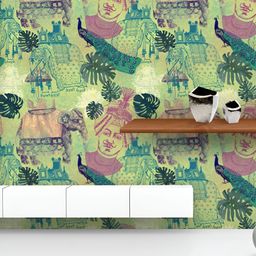 ArtzFolio Printed UV-Resistant Anti-Bacterial Ethnic IndiaPeel & Stick Wallpaper-image-25