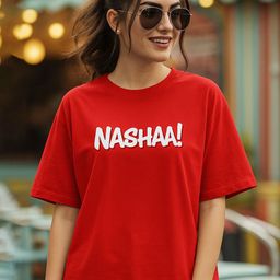 Fabflee Typographic Printed Round Neck Cotton Oversized T-shirt-image-69