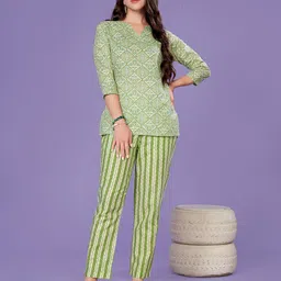Vegles Printed Tunic With Trouser Co-Ords-image-76