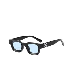 AUGEN Unisex Blue Lens & Black Wayfarer Sunglasses with-image-99