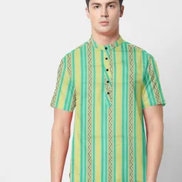 VS MALL Men Classic Semi Sheer Casual Shirt-image-37