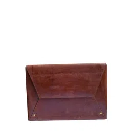 PERKED Unisex Leather Laptop Sleeve-image-11